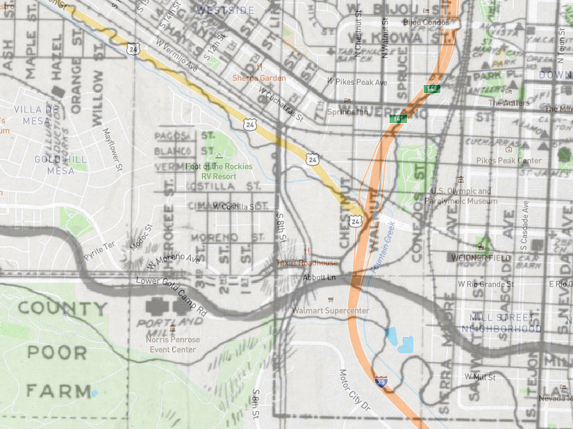 Bessie the Girl Hobo - 1907 Map.png