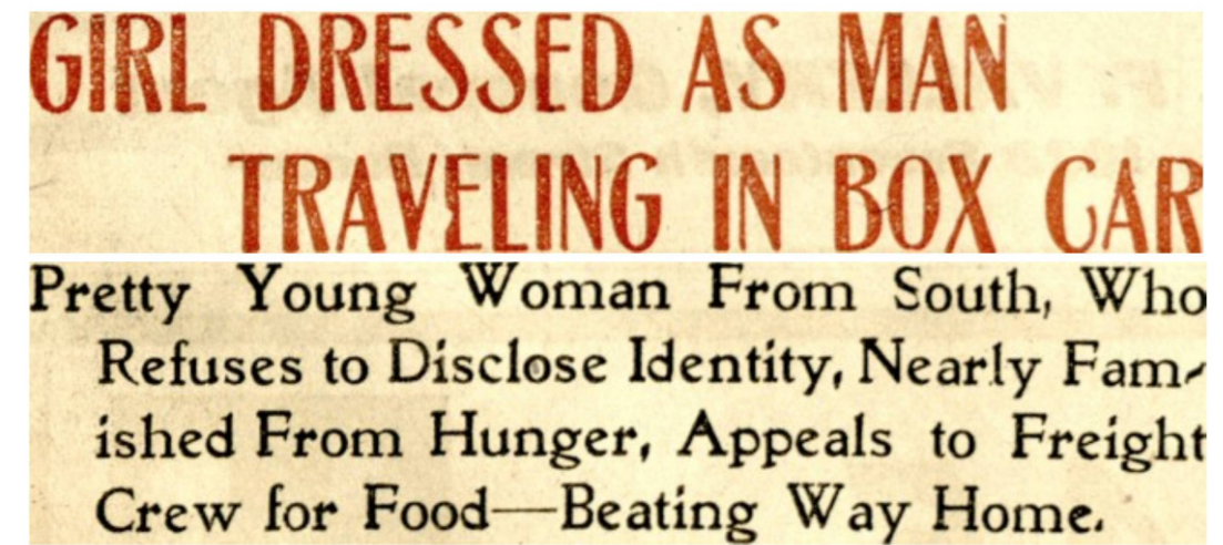 Bessie the Girl Hobo - Rocky Mountain News - April 17 1906.png
