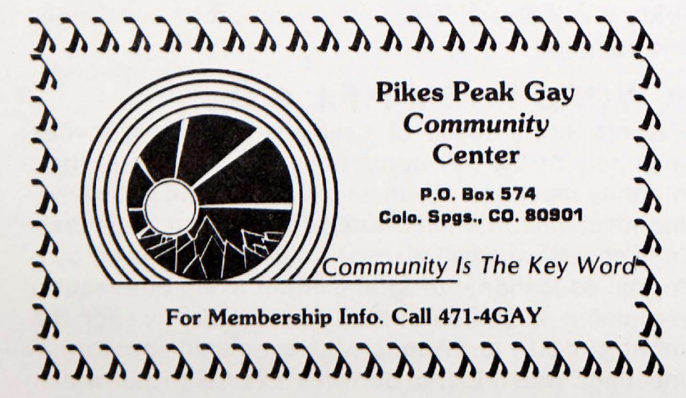Pikes Peak Gay Community Center Ad in Gayspeak.png