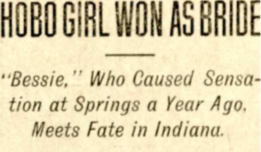 Rocky Mountain News - Hobo Girl Won as Bride - May 1 1907.png